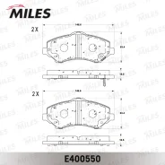 ������� ��������� �������� (����� Low-Metallic) Chrysler Voyager/JEEP Cherokee/Wrangler 07- (TRW GDB4605) E400550 Miles E400550 E400550 ����