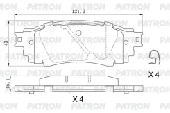 ������� ��������� �������� ���. Toyota Camry/C-HR/Corolla/RAV4 17- / Lexus RX 15- PBP281 Patron PBP281 PBP281 ����