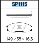 ������� ��������� Hyundai H-1/Santa FE/Trajet/Ssangyong Rexton 01- �������� SP1115 Sangsin SP1115 SP1115 ����