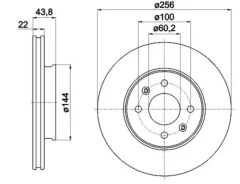 ���� ��������� KIA RIO III 11-/Hyundai Solaris 10- �������� D=256�� RN11002 NIBK RN11002 RN11002 ����