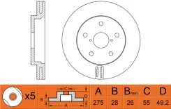 ���� ��������� Toyota Avensis 2000-2003 RN1384 NIBK RN1384 RN1384 ����