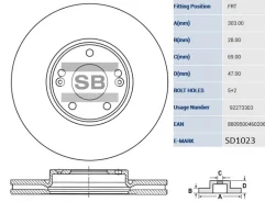 ���� ��������� �������� Hyundai Grandeur 05-10, KIA Opirus SD1023 Sangsin SD1023 SD1023 ����