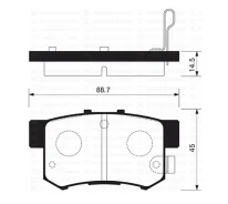 ������� ��������� �������� Honda CR-V/FR-V 1.7/2.0 02/Stream 1.7/2.0 01 SP1368 Sangsin SP1368, ������ �������� SP1368 ����