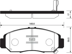 ������� ��������� Honda Civic 01-05/FR-V 1.7-2.2 05-/Stream 1.7/2.0 01- �������� SP2012 Sangsin SP2012, ������ SP2012 ����