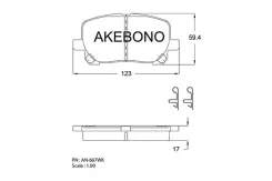 ������� ��������� �������� �������� �������� ��� Toyota Avensis Verso (M2), Ipsum (20), Matrix AN-667WK Akebono AN-667WK AN-667WK AN667WK ����