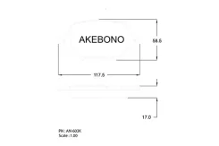 ������� ��������� �������� �������� Caldina _T24, Celica T23, Will VS AN-603K Akebono AN-603K AN-603K AN603K ����