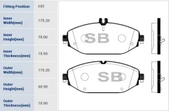 ������� �������� Mercedes C W205, E W213 SP4001 Sangsin SP4001 SP4001 ����