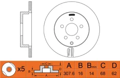 ���� ��������� Nissan Murano/Infiniti FX35/FX45 05- ������ RN1185 NIBK RN1185 RN1185 ����
