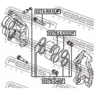 ����������� �������� ��������� Nissan Pathfinder 0275-D40F Febest 0275D40F 0275D40F ����