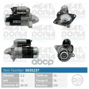 ������� 12V 2 2KW Nissan Qashqai (J10) Renault Master III 2.3 dCi MEAT Doria ���. 5035237 5035237 ����