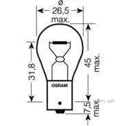 ����� Osram Original LINE (12V, 21W) P21W BA15s 7506 7506 ����