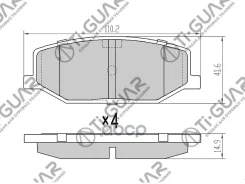 ��������� ������� /�������� /TI-GUAR /Suzuki Jimny 1998-; TG-9118; 5511070A00 5511070A00000 5511080000 Suzuki Jiminy 98- �������� ����. 1a013323z/1a07...