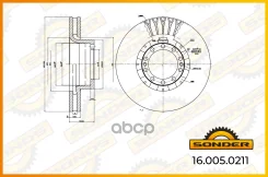���� ��������� Premium RVI/Emmerre �. �. 5010525014 / 960239 � 2 ���� ����������� �������� Sonder ���. 16.005.0211 160050211 ����