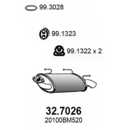 ��������� ������ ����� ASSO 327026 Nissan Almera II N16E 00-11 ASSO 327026 327026 ����