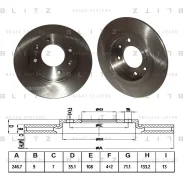 ���� ��������� Citroen Berlingo/C2/C3 96- ����. Blitz BS0134 Blitz BS0134 BS0134 ����