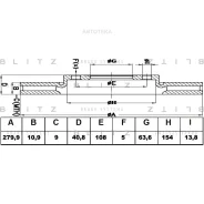 ���� ��������� ������ Blitz BS0434 FORD Focus/C-Max 03-/ Mazda 3 03-/ Volvo S40 04- Blitz BS0434 BS0434 ����