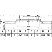 ���� ��������� Mazda 3/5 00- ����. Blitz BS0429 Blitz BS0429 BS0429 ����