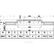 ���� ��������� MB W210/W202/S124 93- ����. Blitz BS0433 Blitz BS0433 BS0433 ����