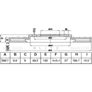 ���� ��������� ������ Blitz BS0491 OPEL Vectra B 95- Blitz BS0491 BS0491 ����