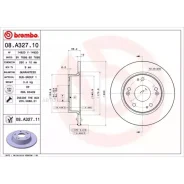 ���� ����. ���. [260x10] 5 ���. Brembo 08A32711 Honda Accord VII (CL) 03- Brembo 08A32711 08A32711 ����