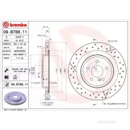 ���� ����. ���. [330x22] 5 ���. Brembo 09B78811 Mercedes CLA/ SLK/ GLA AMG 12- Brembo 09B78811 09B78811 ����