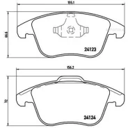 ������� ����. ���. Xtra Brembo P24076X FORD Galaxy 1.8-2.3/TDCi 05/06-/Mondeo IV 1.6-2.5/TDCi 03/07-/S-Max 1.8-2.3/TDCi 05/06-. Volvo S80 II 2.0-4.4/D...