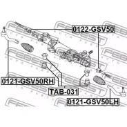 ���������� ������� ����� Toyota Camry/Hybrid 2011- 0121-GSV50LH Febest 0121GSV50LH Febest 0121GSV50LH 0121GSV50LH ����