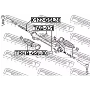 ���� ������� Febest 0122GSL30 Toyota Sienna ASL30, GSL3# 2011.09- [GR] Febest 0122GSL30 0122GSL30 ����