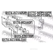 ����� ��������� ������ ���������� �������� Febest 0177CNCP110FL Toyota Sienta NCP175, NHP170, NSP17# 2015.06- [JP] Febest 0177CNCP110FL 0177CNCP110FL...