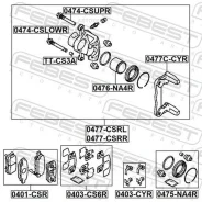 ������� ��������� ������ ������ (�� ������) Febest 0477CSRR Febest 0477CSRR 0477CSRR ����