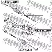 ���������� ������� ����� Mazda 6 GJ 2012- Febest 0521GJLH Febest 0521GJLH 0521GJLH ����