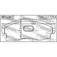 ������� ��������� �������� Febest 1801Corcf OPEL Meriva-A 2003-2010 Febest 1801Corcf 1801CORCF ����