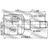 ���� ���������� 32X40X25 Chrysler Sebring (JR) 2001-2006 2011-SEB Febest 2011SEB Febest 2011SEB 2011SEB ����