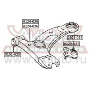 ����������� ��������� ������ �������� Toyota Allex NZE121 2001-2006 ASVA 0101025 ASVA 0101025 0101025 ����