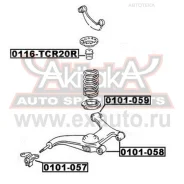 ����������� ������� ������� ������ Toyota Toyota Lucida Estima Emina Previa CXR10/CXR20/TCR1 ASVA 0101059 ASVA 0101059 0101059 ����