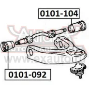 ����������� ��������� �������� ������ �������� Toyota Liteace CM70 1999-2004 ASVA 0101092 ASVA 0101092 0101092 ����