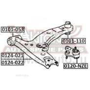 ����������� ��������� ������ ������ Toyota Corolla AE100 1991-2000 ASVA 0101110 ASVA 0101110 0101110 ����