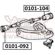 ����������� ��������� �������� ������ ������ Toyota Liteace CM70 1999-2004 ASVA 0101104 ASVA 0101104 0101104 ����
