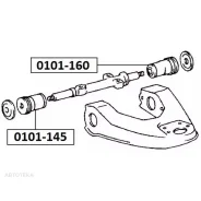 ����������� ��������� �������� ������ �������� Toyota 4Runner LN130 1989-1995 ASVA 0101145 ASVA 0101145 0101145 ����
