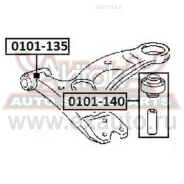 ����������� ��������� ������ ������ Toyota Caldina CT190 1992-1996 ASVA 0101140 ASVA 0101140 0101140 ����