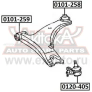 ����������� ��������� ������ ������ Toyota Carina ED ST200 1993-1998 ASVA 0101258 ASVA 0101258 0101258 ����