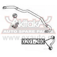 ����������� ���� ������������� Nissan Dualis J10 2007- ASVA 0201260 ASVA 0201260 0201260 ����