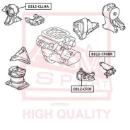 ������� ��������� ����� AT Honda Honda Accord CF3/CF4/CF5/CL1/CL3 1998-2002 ASVA 0312Cllha ASVA 0312Cllha 0312CLLHA ����
