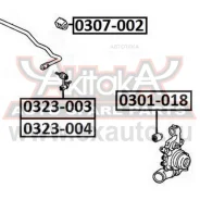 ���� ������������� ������ ����� Honda CR-V RD 2001-2006 ASVA 0323004 ASVA 0323004 0323004 ����