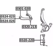 ����� ������� ����� Honda Honda : CR-V 1996-2002 RD1/RD2 ASVA 0324024 ASVA 0324024 0324024 ����