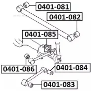 ����������� ������ ���� Mitsubishi Pajero IO H6#W/H7#W 1998-2007 ASVA 0401083 ASVA 0401083 0401083 ����