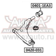 ����������� ������ ��������� ������ Mitsubishi Mitsubishi Galant EA3A/EA8A USA 1996-2003 ASVA 04011EA3 ASVA 04011EA3 04011EA3 ����