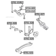 ����������� ������� ����������� ������ Suzuki Suzuki Grand Vitara/Escudo JB416/JB420/JB627 2006- ASVA 0701027 ASVA 0701027 0701027 ����