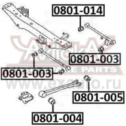 ����������� ������� ����������� ������� ������ ������� Subaru Forester SF 1997-2002 ASVA 0801003 ASVA 0801003 0801003 ����