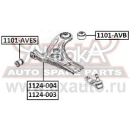 ����������� ��������� ������ ������ Chevrolet AVEO T200, T250, T300 2003- ASVA 1101AVB ASVA 1101AVB 1101AVB ����